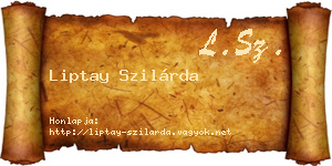 Liptay Szilárda névjegykártya